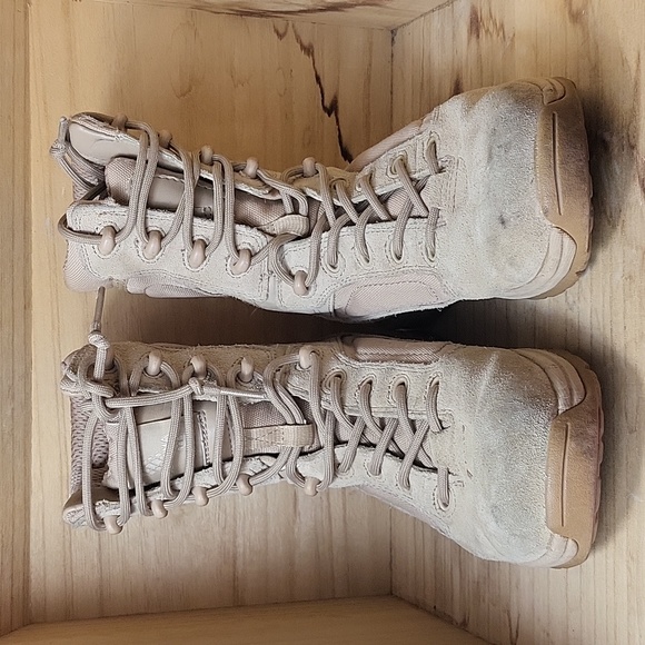 Altama Yough Militar Beige Cream Color Boots - Picture 4 of 9